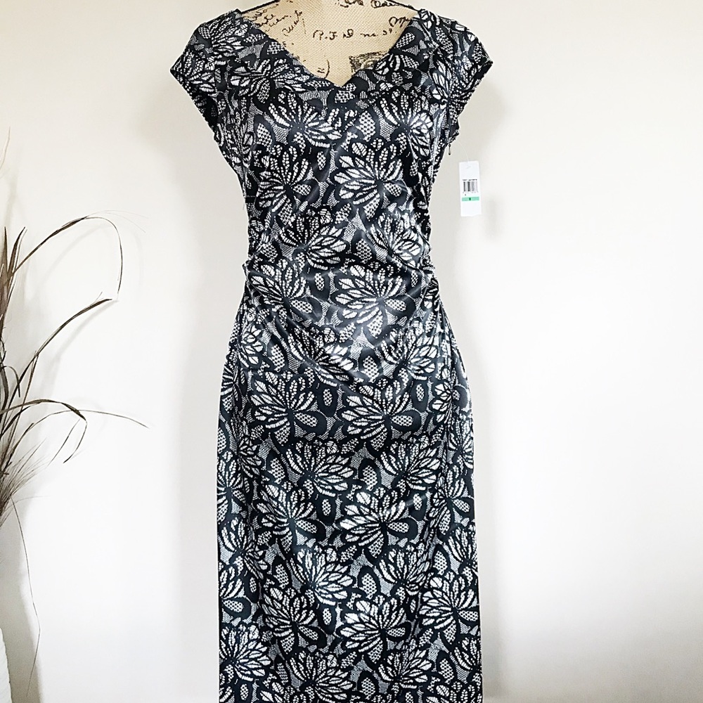 •Maggy London• floral lace sheath dress - Picture 3 of 7